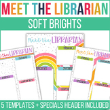 Meet the Librarian | Soft Brights | EDITABLE