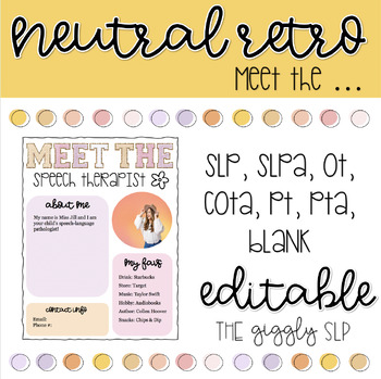 Preview of Meet the SLP | Neutral Retro