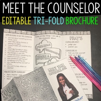Preview of Meet the School Counselor Brochure