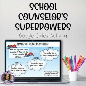 Preview of Meet the School Counselor Lesson Digital Google Slides™