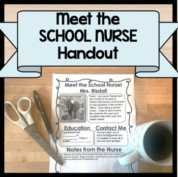 Preview of Meet the School Nurse Introduction Handout!