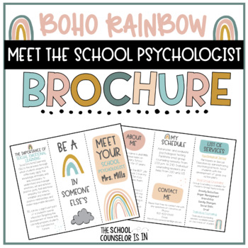 Preview of Meet the School Psychologist Brochure