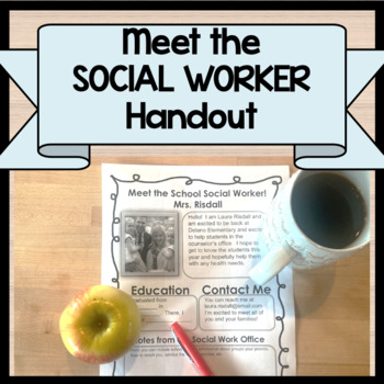 Preview of Meet the School Social Worker or Counselor Introduction
