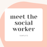 Meet the Social Worker or Meet the Counselor - Editable Template!