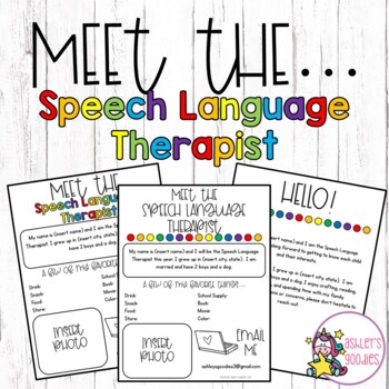 speech and language therapist letters after name