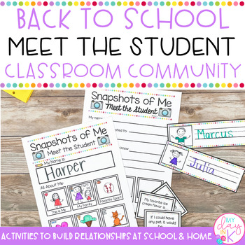 Preview of Meet the Student | Back to School Activities to Build Relationships