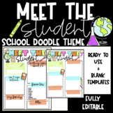 Meet the Student {School Doodle Theme}