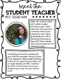Meet the Student Teacher Handout