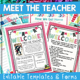 Meet the Teacher Packet (Editable Files Included)