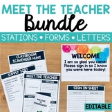 Meet the Teacher BUNDLE - Stations, Forms, and More! {Brig