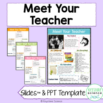 Preview of Meet the Teacher Back to School Editable Poster Handout with Student Assignment