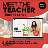 Meet the Teacher Back to School Interactive Editable Templ