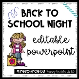 Meet the Teacher Back to School Night Editable PowerPoint 