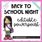 Meet the Teacher Back to School Night Editable PowerPoint 
