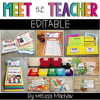 Preview of Meet the Teacher | Back to School | Open House EDITABLE