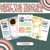 Meet the Teacher Bio Template Editable/ Welcome Back to Sc