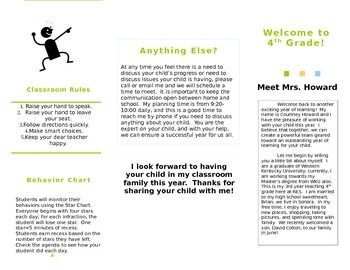 Preview of Meet the Teacher Brochure *EDITABLE*