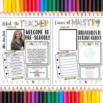Preview of Meet the Teacher | Conocer a la Maestra | English & Spanish