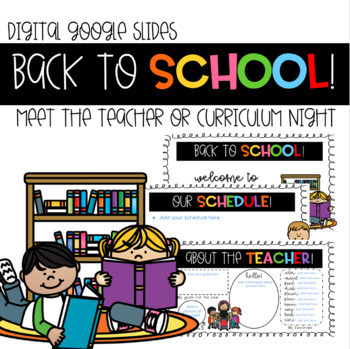 Preview of Meet the Teacher | Curriculum Night Google Slides