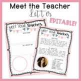 Meet the Teacher EDITABLE