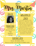 Meet the Teacher (EDITABLE HANDOUT)