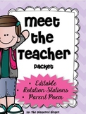 Meet the Teacher - Editable