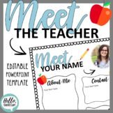 Meet the Teacher - Editable Handout for Back to School