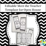 EDITABLE Meet the Teacher Template / Back to School Pamphl