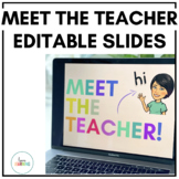 Meet the Teacher Editable Template with Google Slides™