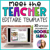 Meet the Teacher Editable Templates for GOOGLE SLIDES - Wa