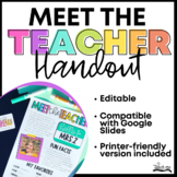 Meet the Teacher Handout