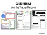 Meet the Teacher Handouts