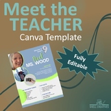 Meet the Teacher Introduction Handout - Editable Canva Template
