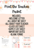 Meet the Teacher Introduction Packet | Back to School QR C