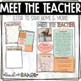 Meet the Teacher Letter - EDITABLE