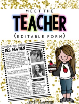 Preview of Meet the Teacher Letter - Editable