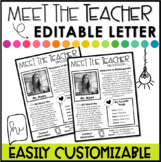 Meet the Teacher Letter For Parents Template | Back to School