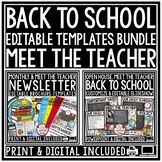 Meet the Teacher Letter Template Editable Back to School N
