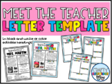 Meet the Teacher Letter Template | Printable