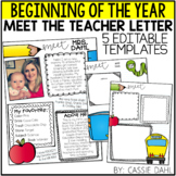 Meet the Teacher Letter Templates