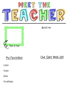 Preview of Meet the Teacher Mega Pack