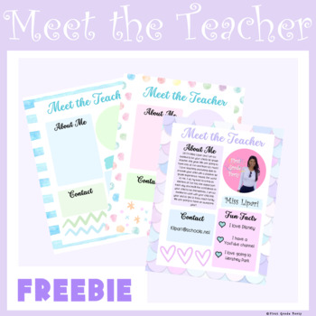 Preview of Meet the Teacher Newsletter- All About Me