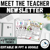 Meet the Teacher Newsletter Templates (Editable)