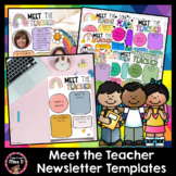 Meet the Teacher Newsletter Templates FREEBIE