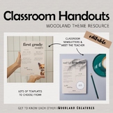 Meet the Teacher | Newsletter |Woodland Theme | Classroom 