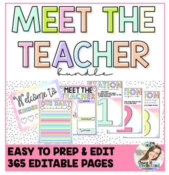 Preview of Meet the Teacher Night Bundle