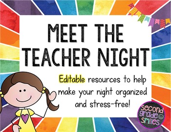 Preview of Meet the Teacher Night or Open House (Editable Displays)
