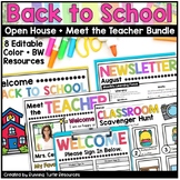 Meet the Teacher Open House Back to School Bundle, Curricu