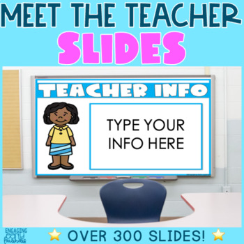 Preview of Meet the Teacher Open House Back to School Night Editable Slides
