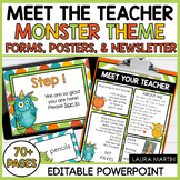 Monster Meet the Teacher Template EDITABLE - Teacher Lette